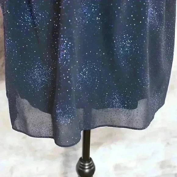 Women's Dana Kay Size 18W navy blue pinwheel/sparkle design camisole - Picture 5 of 11